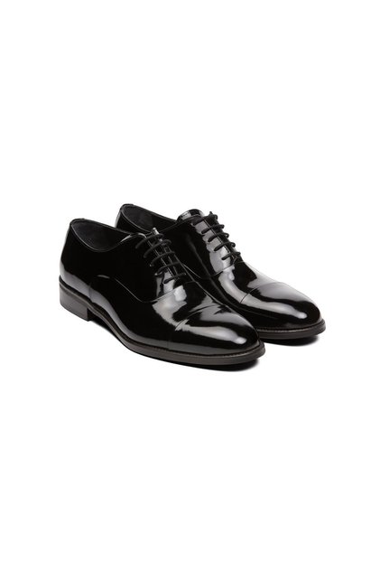 Black Patent Leather Genuine Leather Leather Sole Classic Shoes