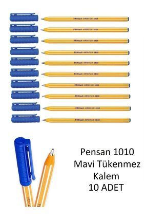 Pensan 1010 Tükenmez Kalem Ofispen (mavi 5 Siyah 3 Kırmızı 2) 10
