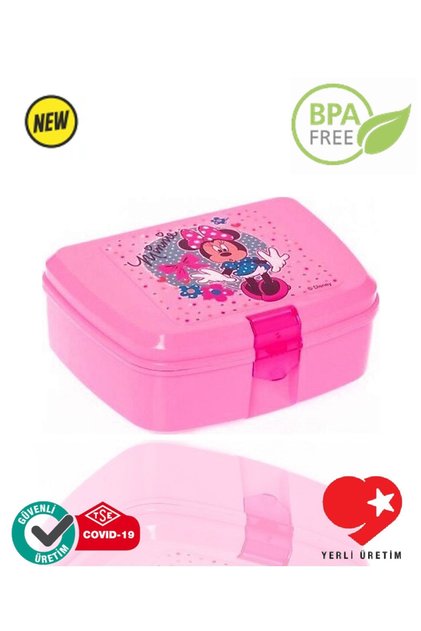 Bpa Free Lisanslı Minnie Dotty Desenli Beslenme Kutusu