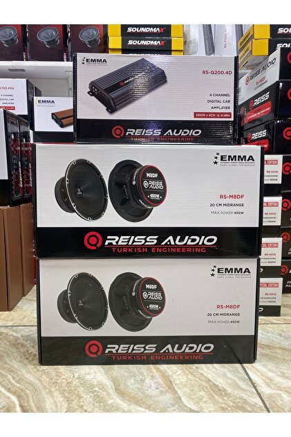 REISS AUDIO RS-M8DF ÜCLÜ TAKIM SET İKİ TAKIM 20CM MİDRANGE