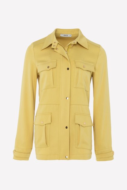 Snap Detailed Trench Coat