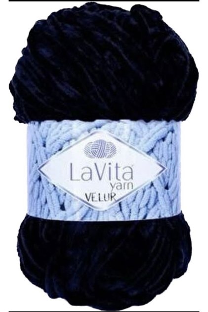 Velvet Lavita 100% Polyester 120 Mt 100 gr Black