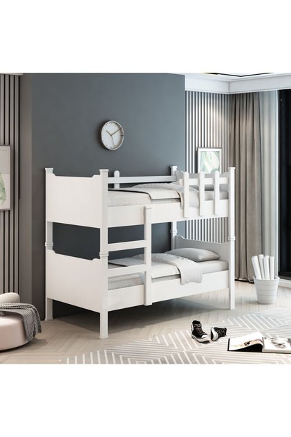Ayrılabilen Tamamı Mdf Ranza Beyaz 90x190 R1005