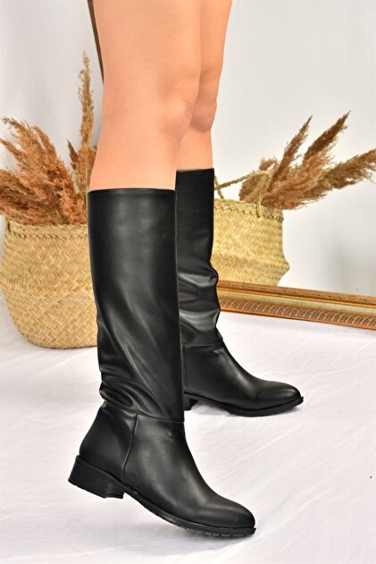 Fox Shoes Siyah Düz Taban Günlük Kadın Çizme L726600909 - Fiyatı