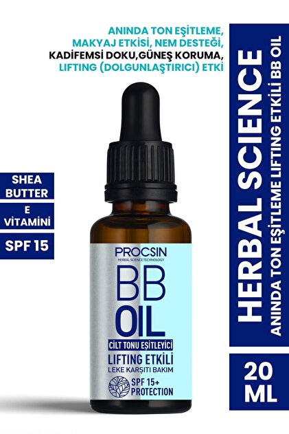 PROCSIN Herbal Science Anında Ton Eşitleme Lifting Etkili Bb Oil