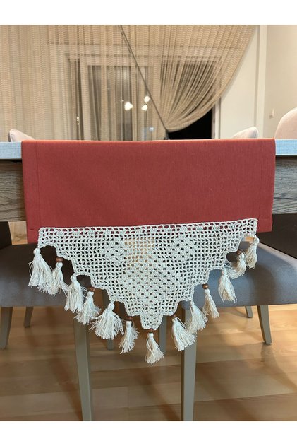 40 x 160 ModEl Hand Lace and TaSSEled Liquid and Stain ReSiStant Runner