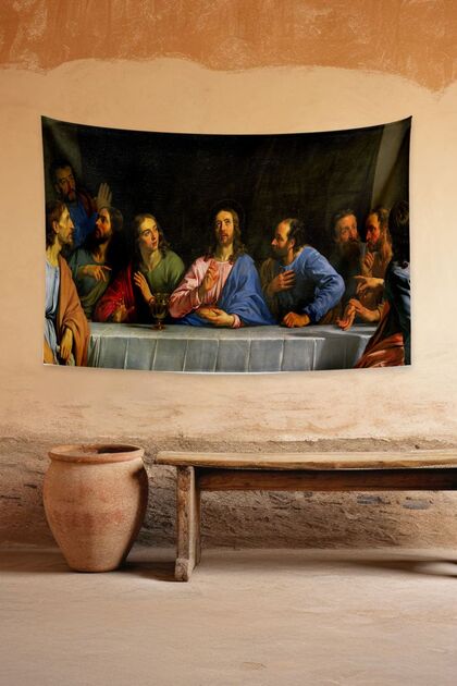 Philippe De Champaigne La Petite Cene Wall Covering Carpet