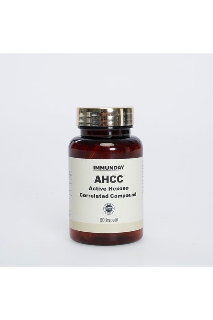 AHCC Aktif Heksoz Korele Bileşik Shiitake Mantarı İçeren Takviye Edici Gıda 60 Kapsül 500 mg