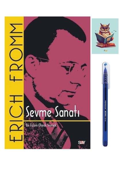 Sevme Sanatı -Classic Cover - Erich Fromm - Say Yayınları - (with Pen and Notebook)