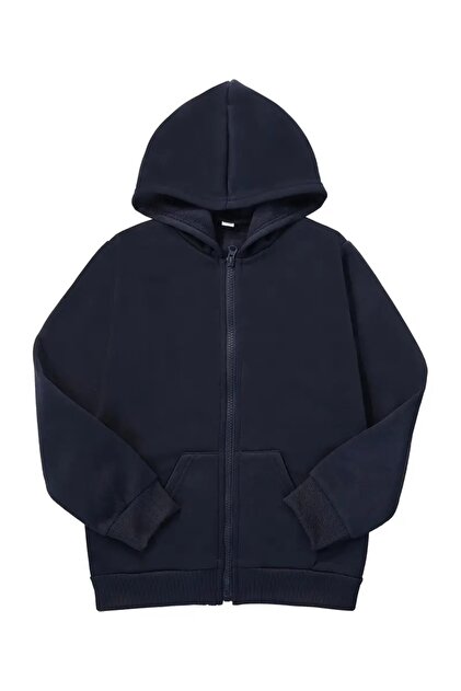 DAXİS Sportwear Company Kız/Erkek Çocuk Fermuarlı Kapüşonlu