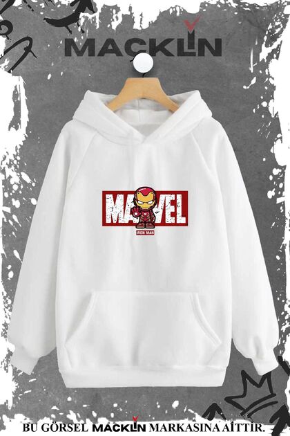 Unisex Women's Men's Marvel Ironman Special Design Printed Hooded Sweatshirt