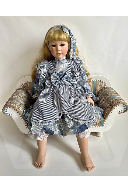 ビンテージ　ブラインド Young Love (美品) MozzArt Dekoratif Antika Alman Porselen Bebek Hediyelik Yılbaşı