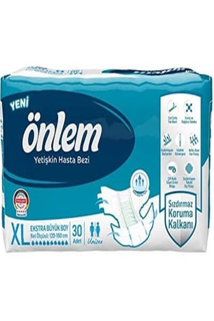 Preventive waistband adult patient diaper 30 pieces x large