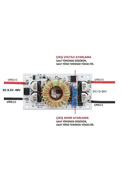 Unichrome Dc-dc 10a 250w Voltaj Yükseltici Devre Led Sürücü Step