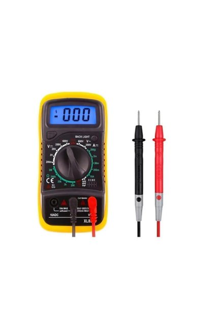 Xl830l Dijital Multimetre Ölçü Aleti Volt Amper Ölçer Pil Kablo