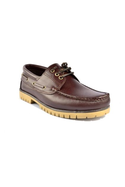 K-03 Genuine Leather Brown Men's Shoes