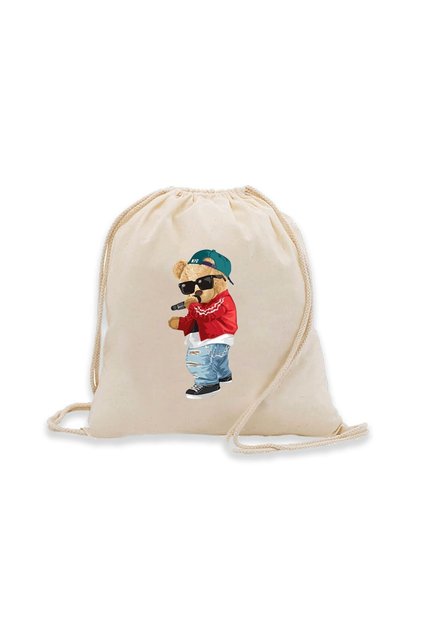 Rap Peeling Teddy Bear Cloth Bag