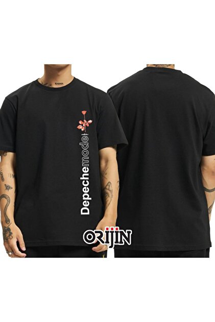 Orijin Tekstil Lamb of God Omens Ön Arka Baskılı Unisex Siyah