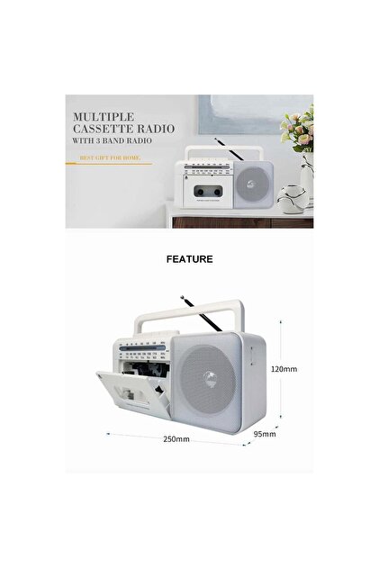 Apera KNSTAR PX-680BT Müzik Seti Kasetçalar FM Radyo USB MP3