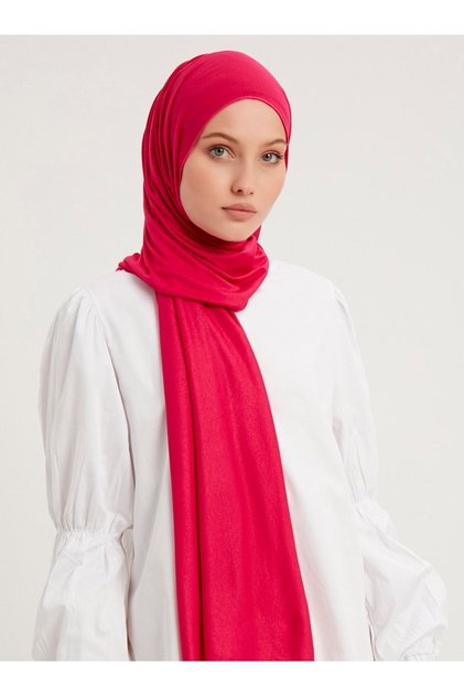 Mercerized Combed Shawl - Fuchsia - Shawless
