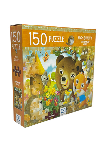 CA Games Hayvanlar 150 Parça 34x24cm Çocuk Puzzle Yapboz Serisi