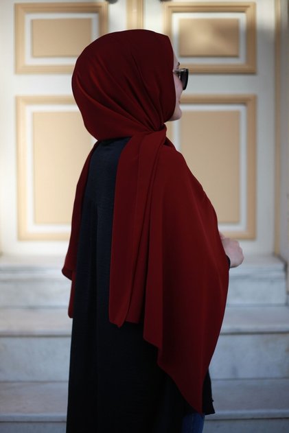 Hijab Medina Silk Claret Red