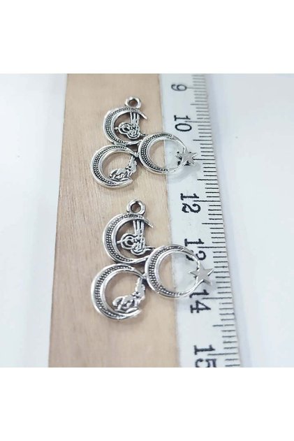 15 Pieces Three Crescent Rosary Tassel Dangle Apparatus