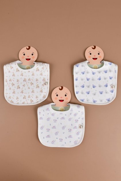Baby Boy 3-Piece Liquid Proof Bib Set