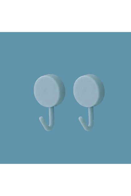 2 Pieces - Colorful, Easy-To-Install, No-Drill Wall Hangers - Strong Adhesive, No Traces Left