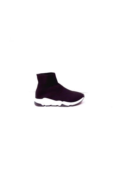 Unisex Siyah Çorap Model Sneaker Ayakkabı - Geniş Kalıp