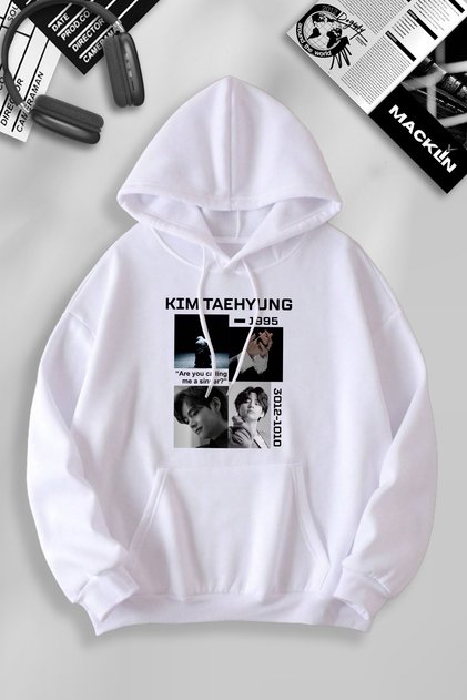 Kim Taehyung BTS Unisex Hooded Sweatshirt - Custom Design and Print