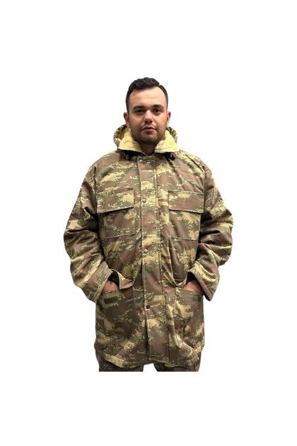 gözet TSK camouflage and Azerbaijan camouflage nano fur parka