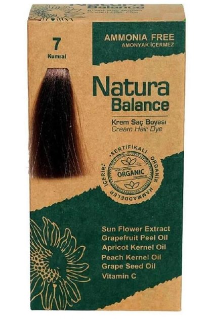 Natura Balance 7 Kumral Organik Krem Saç Boyası