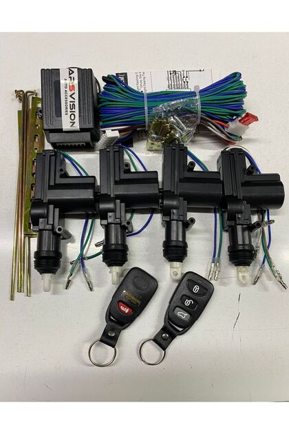 ARSVİSİON AUTO ACCESSORIES Merkezi Kilit Set Uzaktan Kumandalı 4