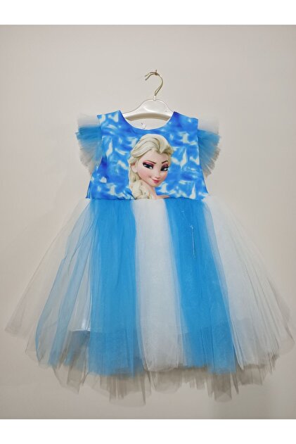 blue dress for baby girl Frozen Princess Elsa Dress Birthday Girl Costume Dresses For Cosplay P   ilovethedress