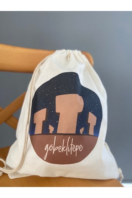 Göbeklitepe 2 Raw Rope Drawstring Backpack
