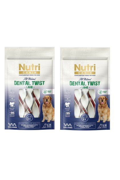 Dental Twist Kuzu Etli S-M Irk İçin Köpek Kemik Ödülü 80 Gr. X 2 Adet