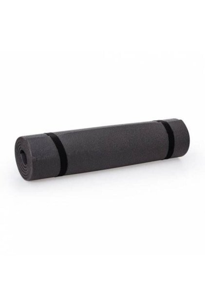 Black Double Sided Yoga Pilates Mat Exercise Mat 150x50x0,7 cm