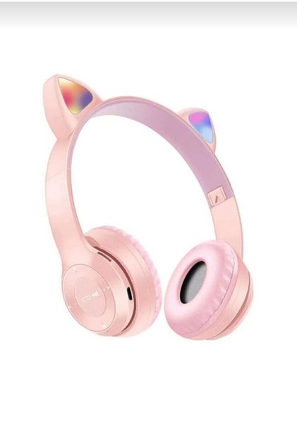 Kedili Işıklı Katlanabilir 5.0 Bluetooth Kulaklık Kablosuz P47m
