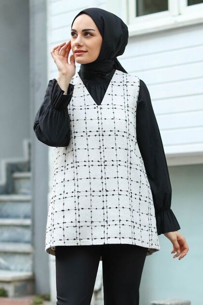 Women's Hijab Tweed Sweater
