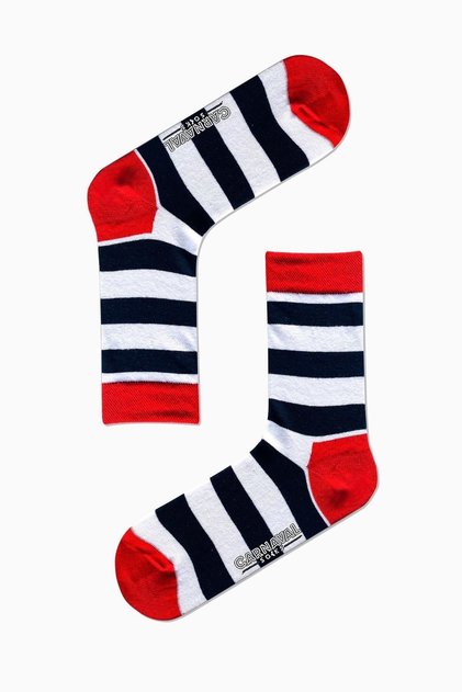 Black and White Circle Patterned Colorful Unisex Socks