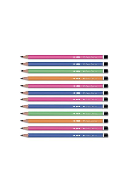 Opaque 2b 12 Pieces Hexagon Ergonomic Body Pencil