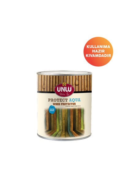 Ünlü Protect Aqua Su Bazlı Ahşap Koruyucu 0,9l 1.grup Ceviz