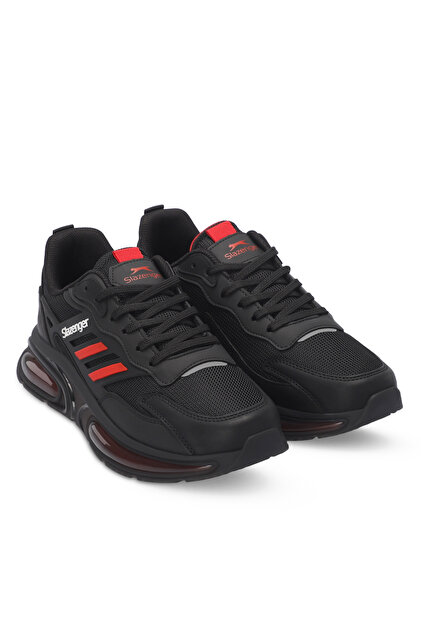 rawlifefactory　『ZION　真黒』 Slazenger ZION Erkek Siyah / Kırmızı Koşu & Yürüyüş Spor
