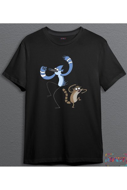 Regular Show Continuous Series Mordecai Rigby Dance Unisex T-Shirt 3043S