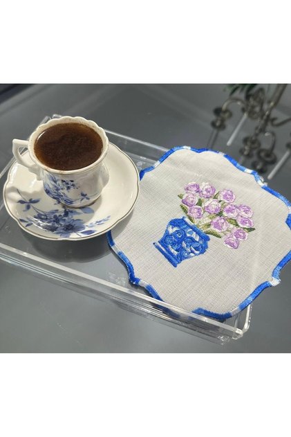 Blue Blanc Cocktail Napkin Single