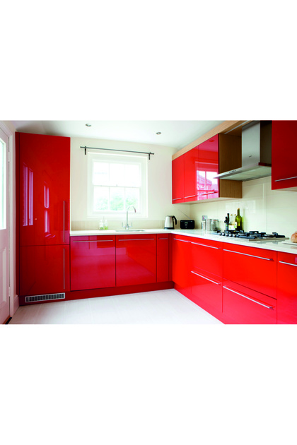 Cabinet Covering Foil Glossy Red 120X50Cm
