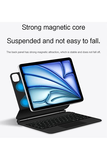 Fogy İpad Pro 11 Inç M4/M5 2025/2024 Uyumlu Magic Keyboard