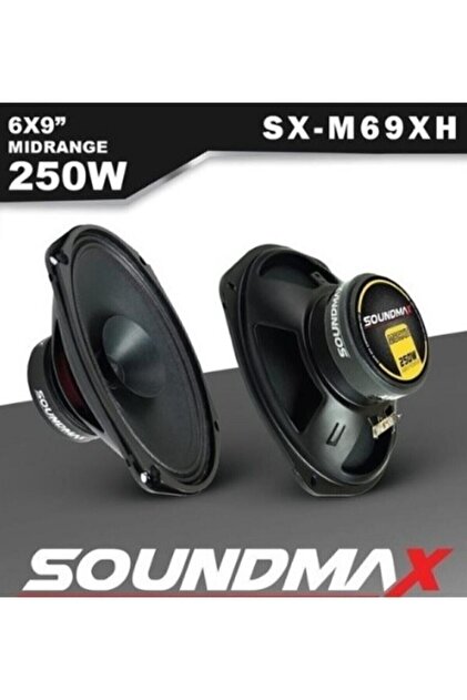 Soundmax Sx-m69xh Çifti 400wat-200w Rms Kapaklı 6x9 Oval Oto