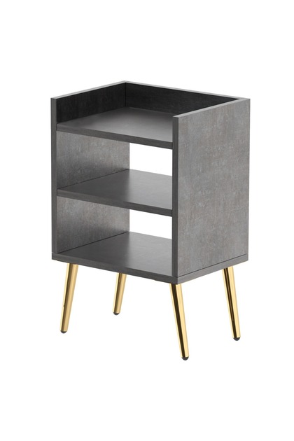 Modern Nightstand with 3 Open Shelves - Versatile, Lightweight, Easy to Assemble